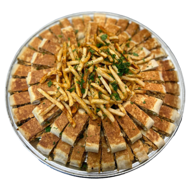 Choice of chicken, beef, or mix. Served with Fries, mixed pickles, and Sauces